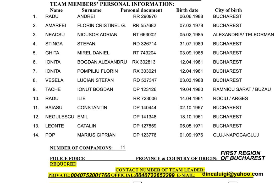 18.Echipa înscrisă în competiție- Taragona